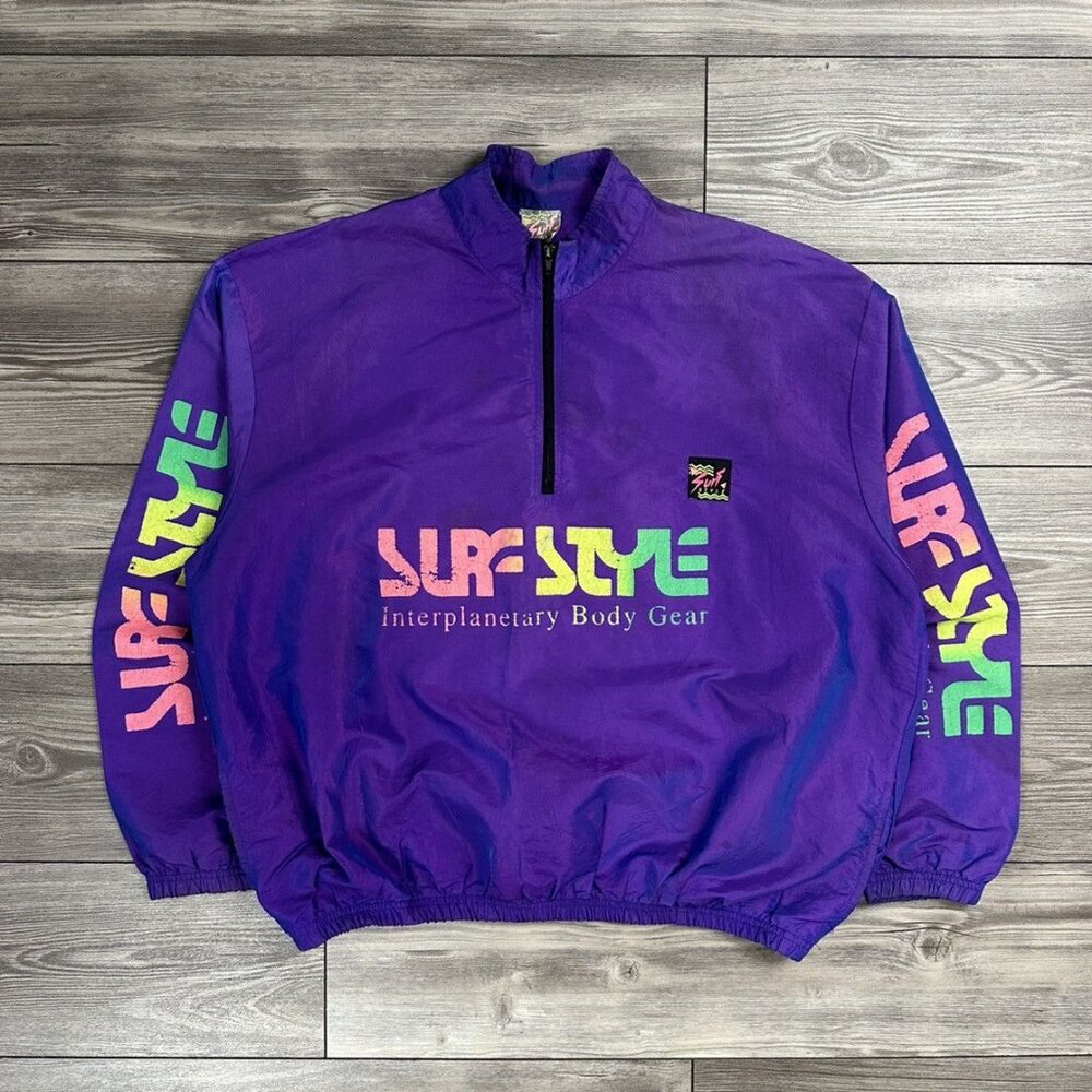 Vintage 90’s Surf Style Iridescent Light Jacket